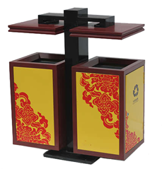 中式風(fēng)格垃圾桶